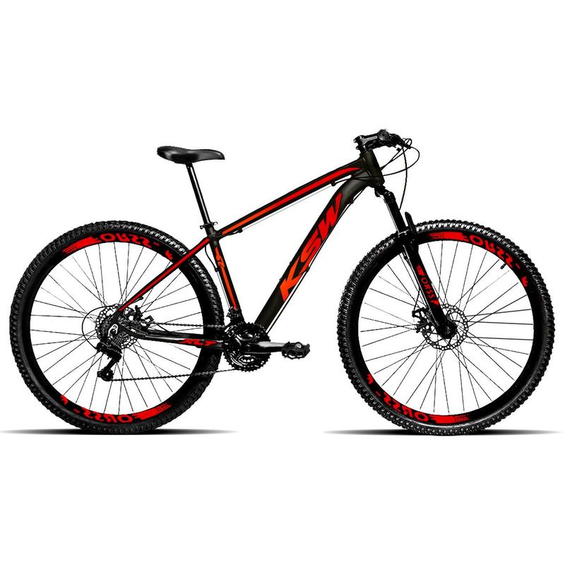 Bicicleta de Marcha Aro 29 Ksw Xlt 21 Vel. Grafite Mcz5
